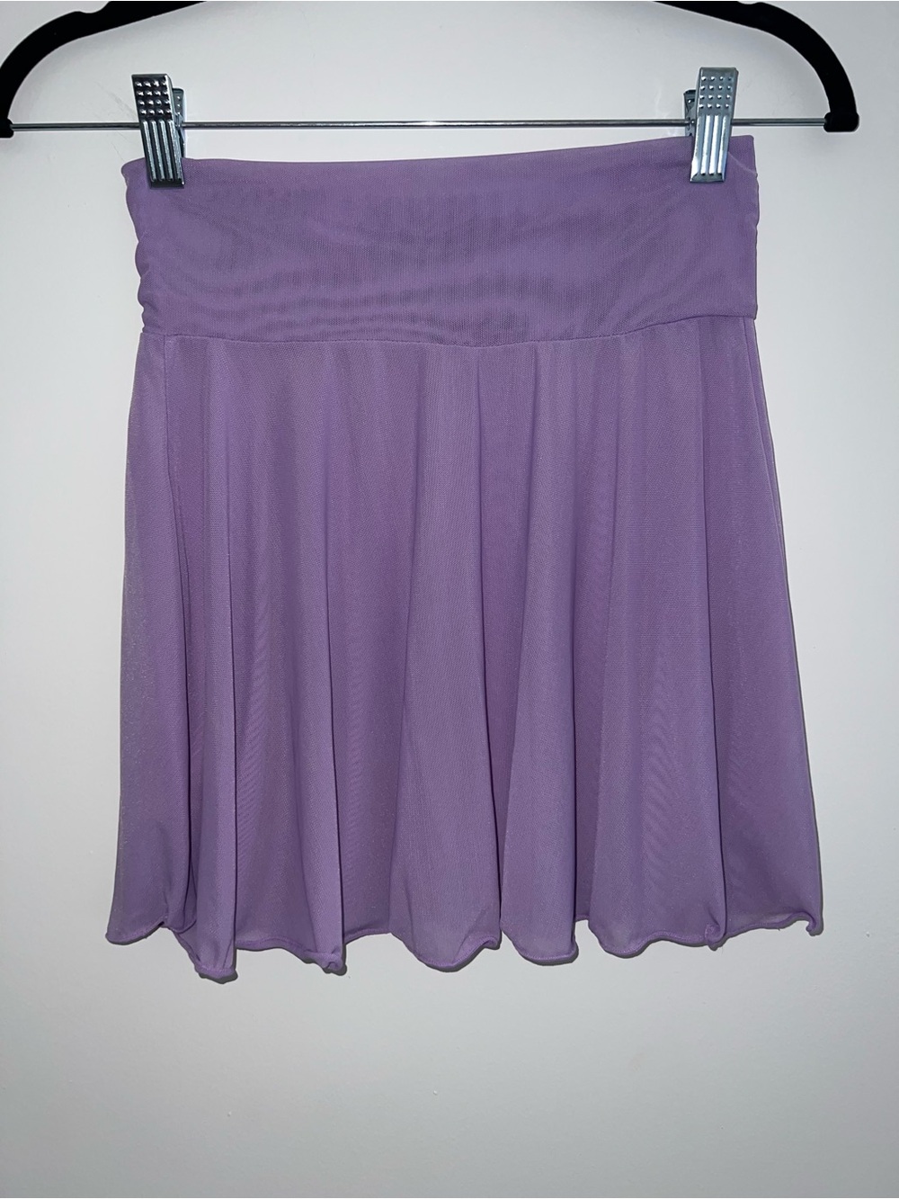 Lavender Purple Sheer Mesh Rave Festival Mini Skirt